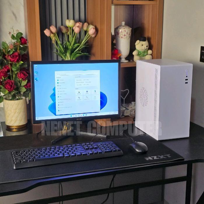 PC FULL SET - PC Rakitan Core i5 8GB SSD LED 19 Siap Pakai