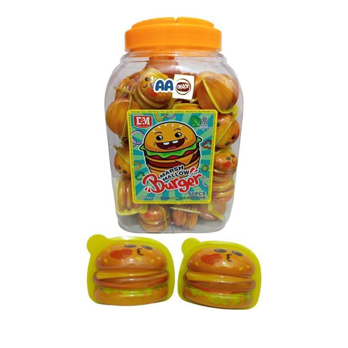 Dsm Marshmallow Burger Toples Isi 60