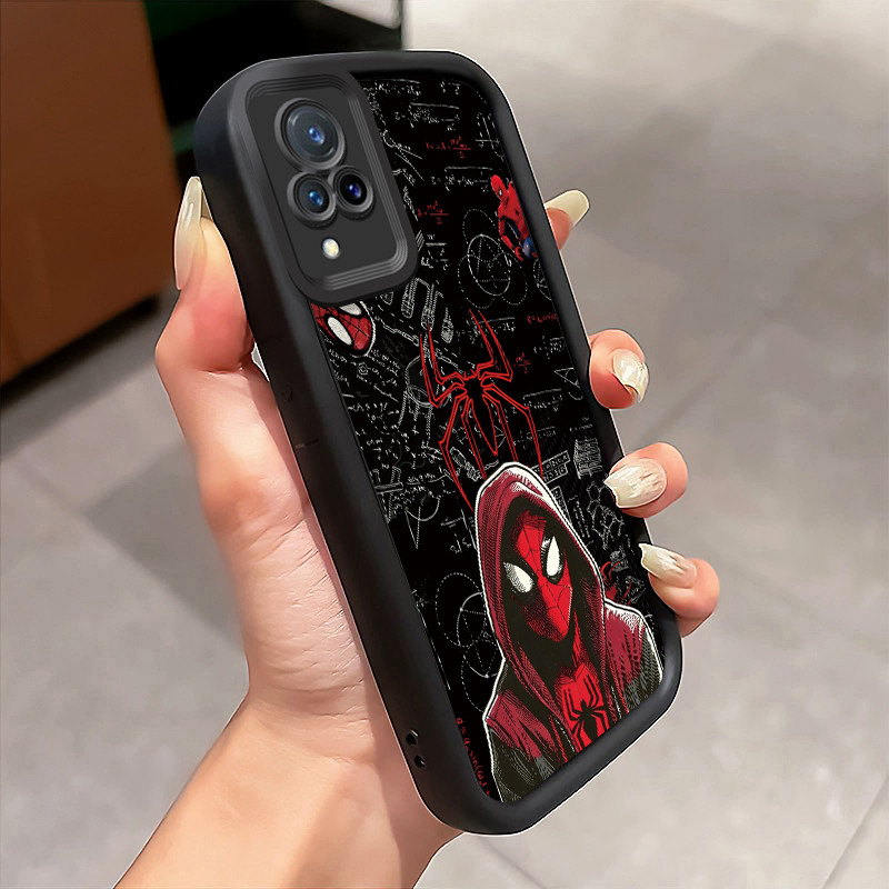 Casing Hp Untuk VIVO V21 5G V21s 5G V21E Y73 2021 Case Pria Pahlawan Laba-laba Kasing Silicone Anti 