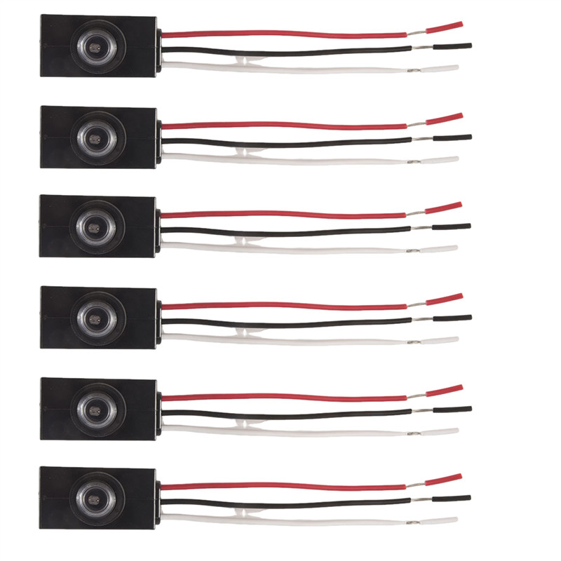 Baru A50U 6 Packs Dusk To Dawn Sensor For Outdoor Lighting 120-277V Photoelectric Switch Photocell L