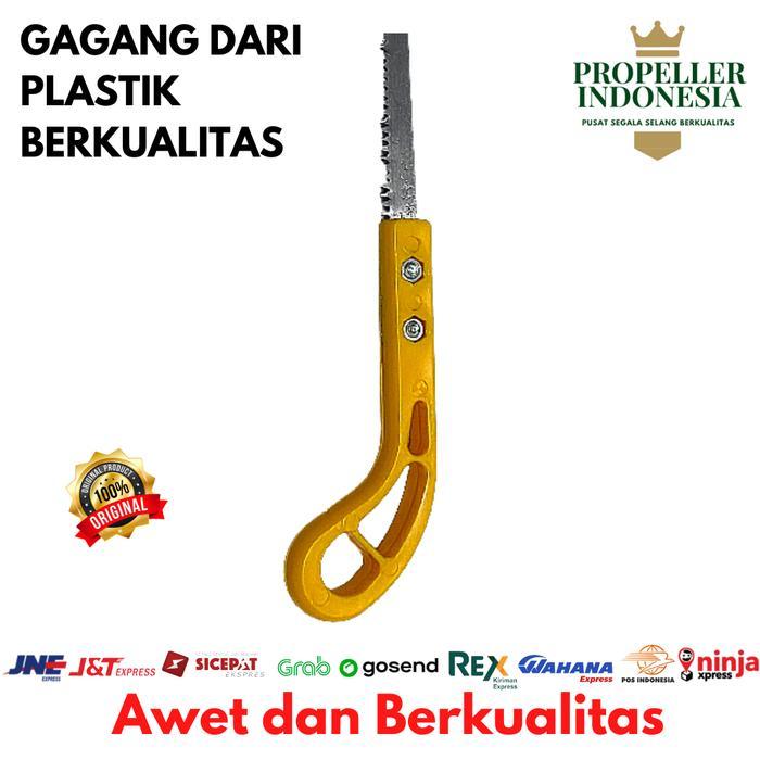 "New" Gergaji Kayu Mini Bonsai Handle Plastik Kuning Gergaji Kecil Lancip