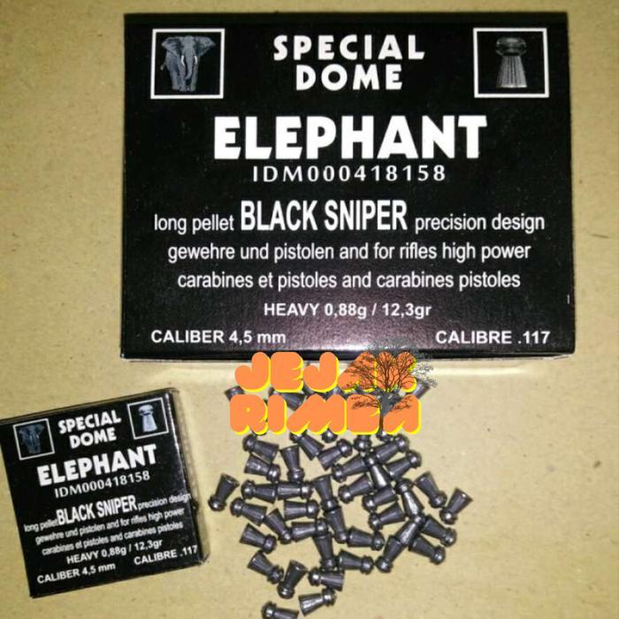 peluru mimis 4 5 mm lokal original elephant special dome dus kotak kecil