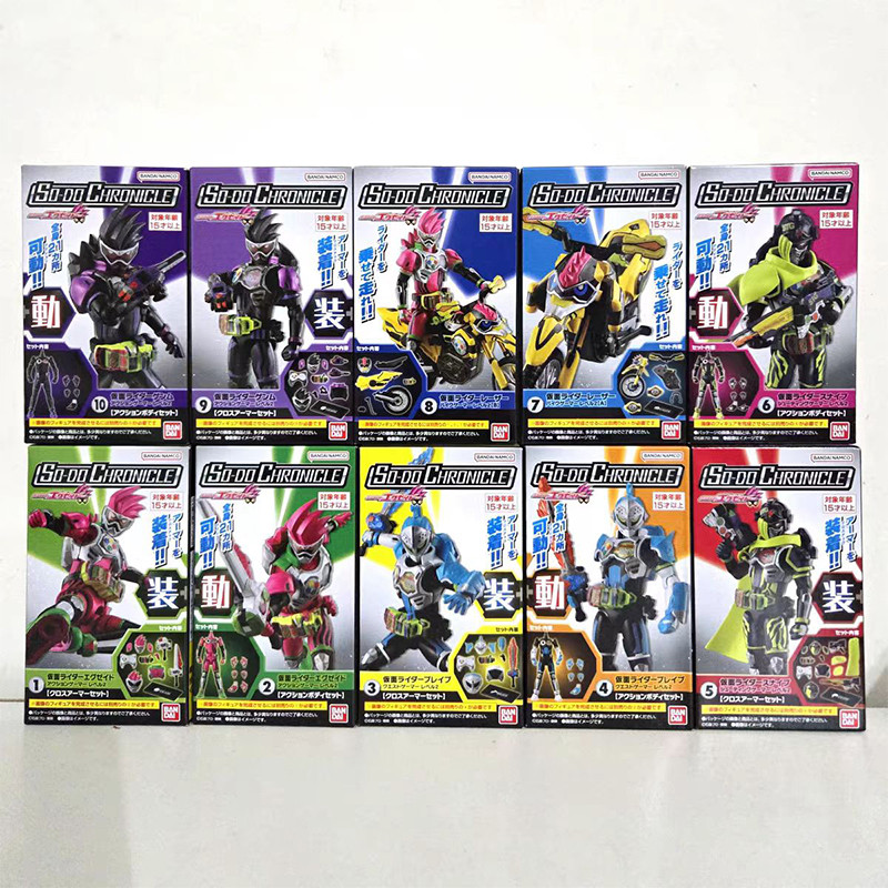Bandai Genuine So-Do Kamen Rider Ex-Aid Anime Figure Kamen Rider Brave Snipe Genm El Gift Collection