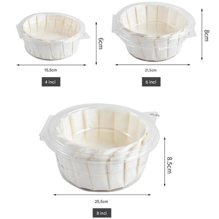 Kertas Alas Kue / Kertas Loyang Lingkaran Baking Paper Lembaran Anti Lengket Anti Minyak Baking