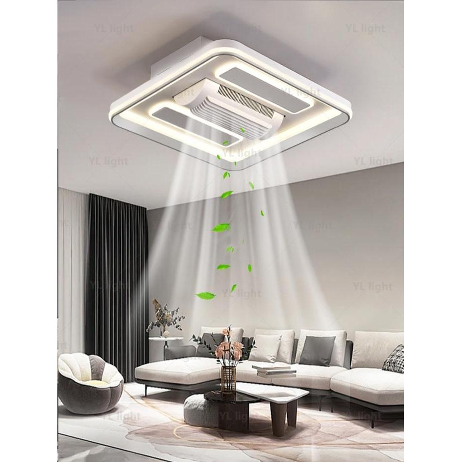 AWET Lampu kipas lampu langit-langit LED 2024 lampu ruang tamu baru lampu ruang tamu minimalis