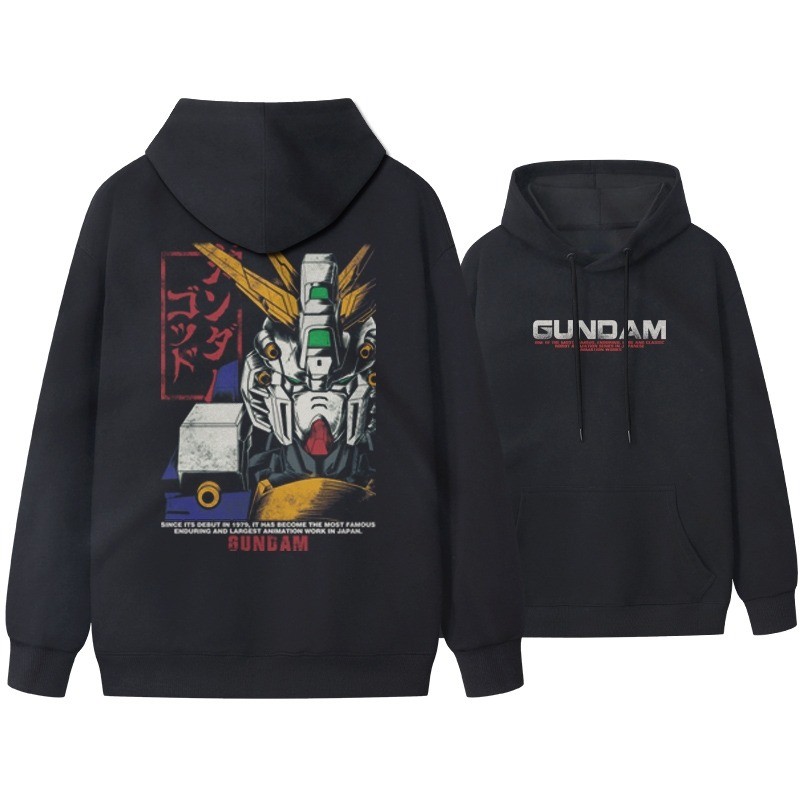 Japanese Anime GUNDAM Mobile Suit Gundam Babatos Co Branded Hoodie Long Sleeve Hoodie Hoodie