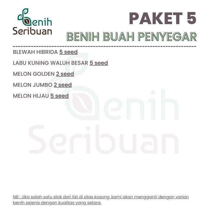 BENIH BUAH PENYEGAR 5 MACAM BENIH PAKET BUAH-BUAHAN SEGAR SERIBUAN
