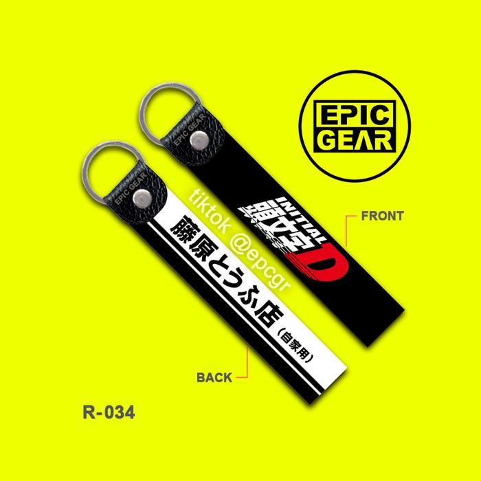 HIGH QUALITY GANTUNGAN KUNCI INITIAL D FUJIWARA TOFU PREMIUM KEYCHAIN STRAP KEY HOLDER TAGS MOTOR