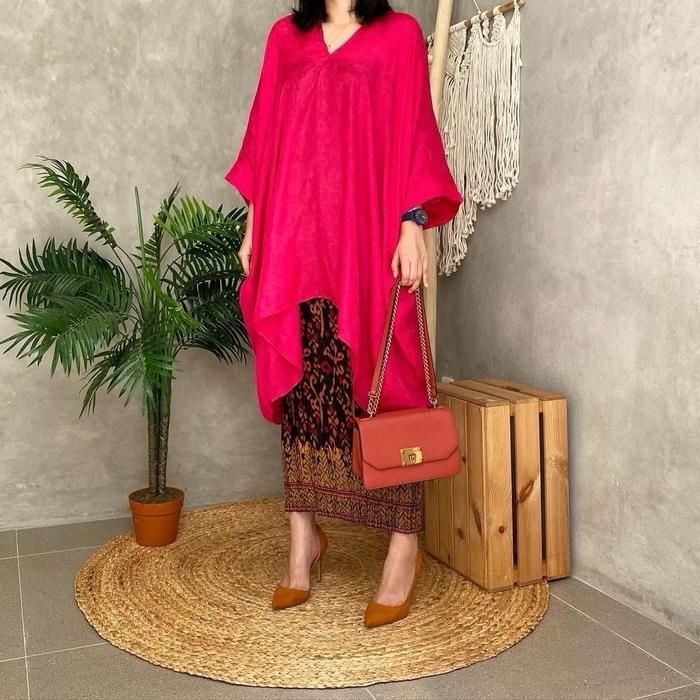 ATASAN VISCOSE TUNIK ARUNA / BLOUSE VISCOSE KAFTAN TUNIK ARUNA / KAFTAN BLUSE ARUNA Wanita Panjang