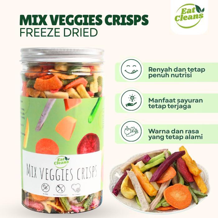 Eat Cleans Snack Mix Veggies Vacuum Frying Cemilan Sehat Diet Keripik Sayur Kering Rendah Kalori