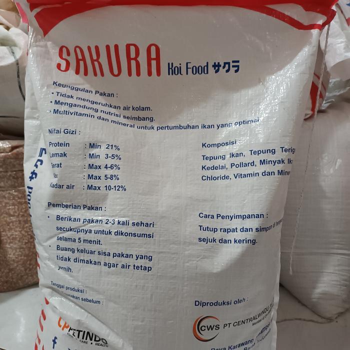 PELET IKAN KOI SAKURA 10KG FLOATING TYPE - PAKAN IKAN KOI 10KG