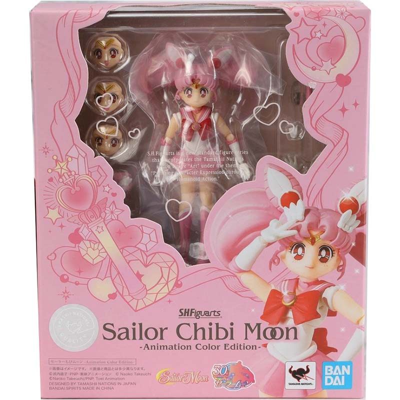 Bandai Sailor Moon Anime Figure SHF Chibi Moon Sailor Moon Mercury Mars Jupiter Venus Uranus Neptune
