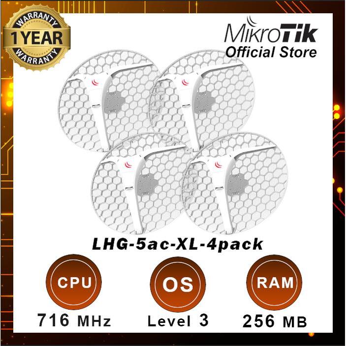 Mikrotik LHG XL 5 ac 4 pack Isi 4 LHG-5ac-XL-4pack