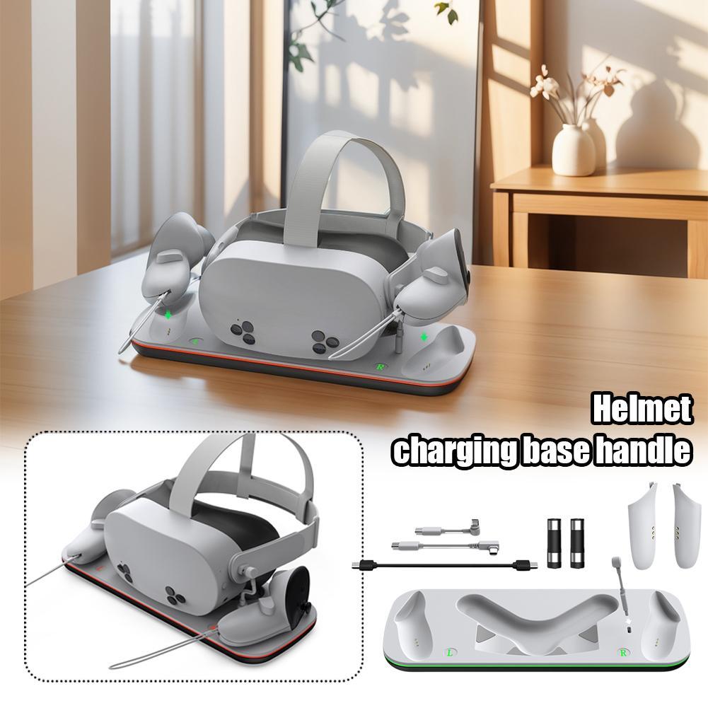 For Meta 3S VR Helmet Charging Base VR Controller Universal Charging Dock Station With LED Indicator