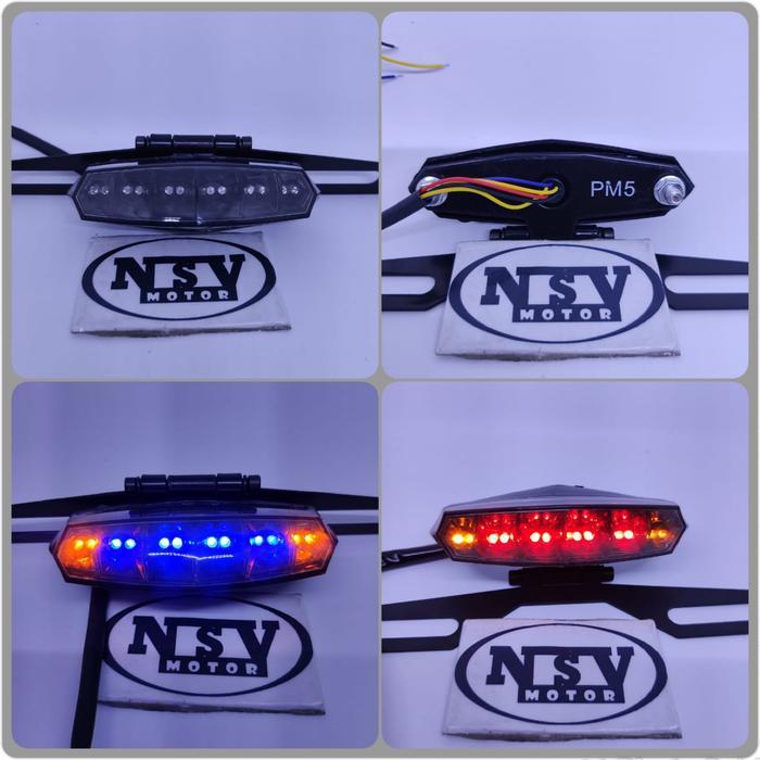 LAMPU STOP 3 in 1 MINI LAMPU BELAKANG STOPLAMP UNIVERSAL PLUS SEN RX KING CB 100 CRF WR KLX CUSTOM