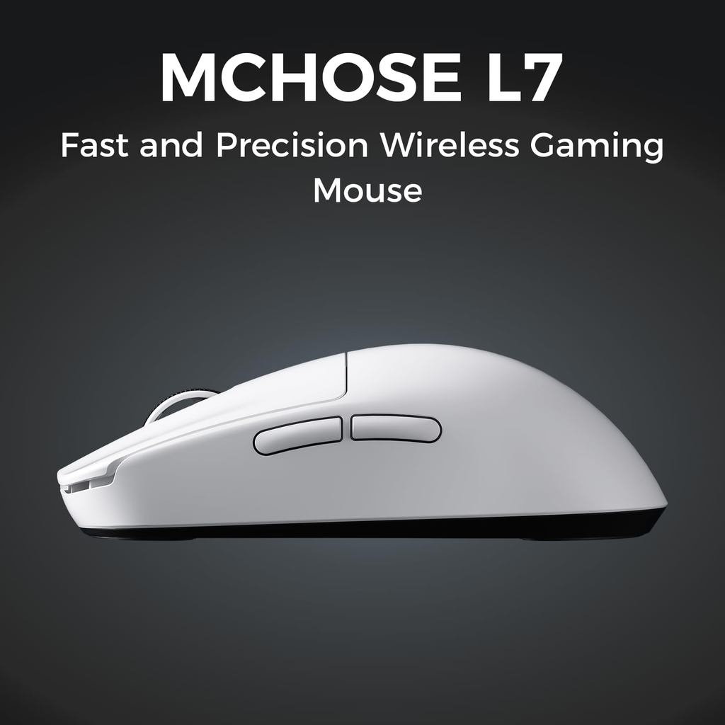 MCHOSE L7 PRO WIRELESS GAMING MOUSE L7 ULTRA PAW3395 26K SENSOR DUAL 8K POLLING 39G