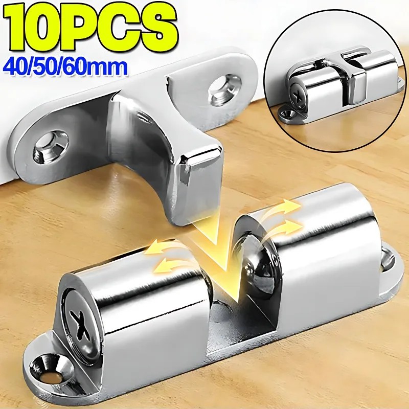 Wholesale Furniture Door Ball Latch Brass Double Roller Spring Ball Catch Latches Cabinet Closet