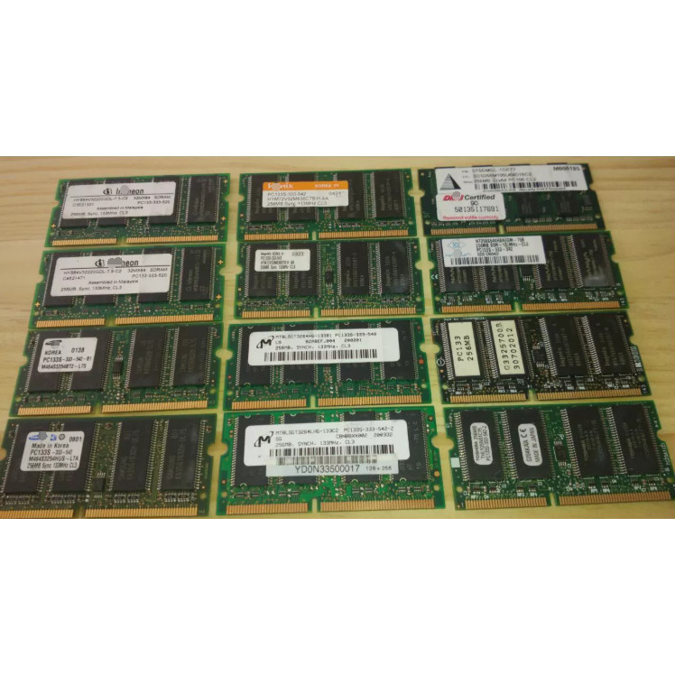 Original Industrial Machinery Memory Desktop Memory SDRAM 256MB 2Rx16 PC133S/PC100S 144PIN SOD