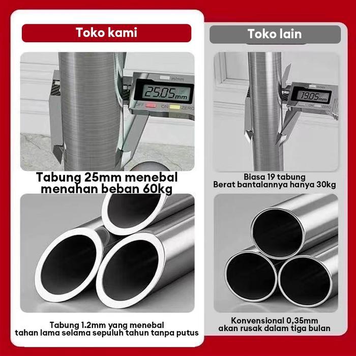 Sp Jemuran Baju Besi Stainless 200Cm Jemuran Baju Outdoor Jemuran Gantungan Baju Besi Panjang Rak