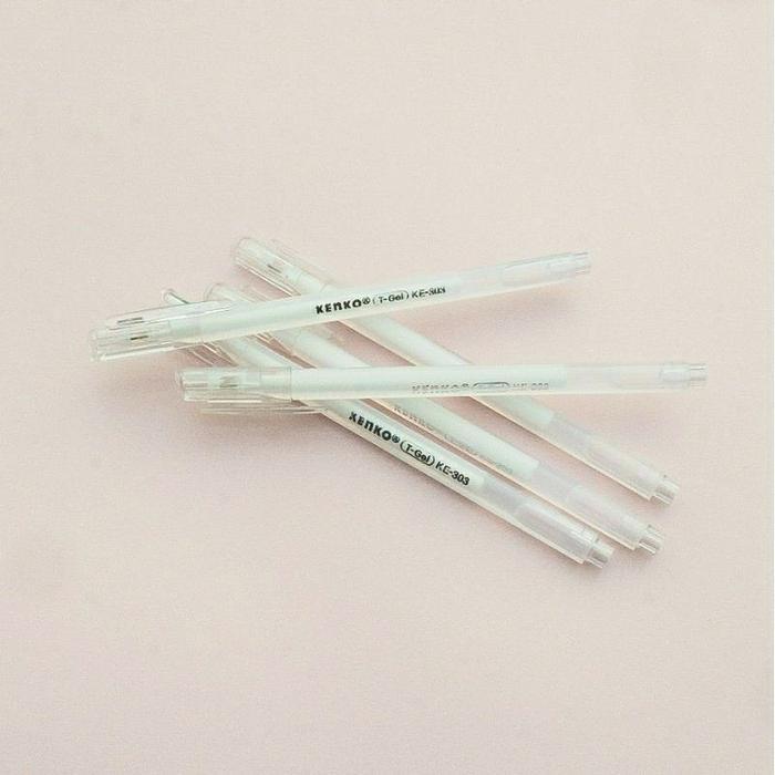 ballpoint, pulpen gel kenko, pulpen emas, pulpen putih, pena gambar