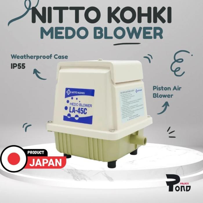 Aerator Nitto Kohki Medo Air Blower La 45C Pompa Udara Kolam Koi