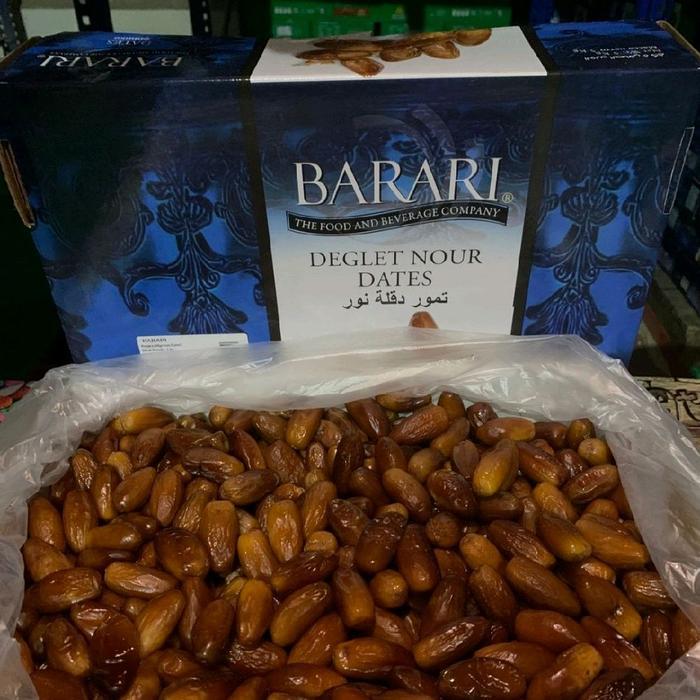 Kurma Madu Tunisia Barari 5kg Premium Barari Deglet Nour Dates Algerian