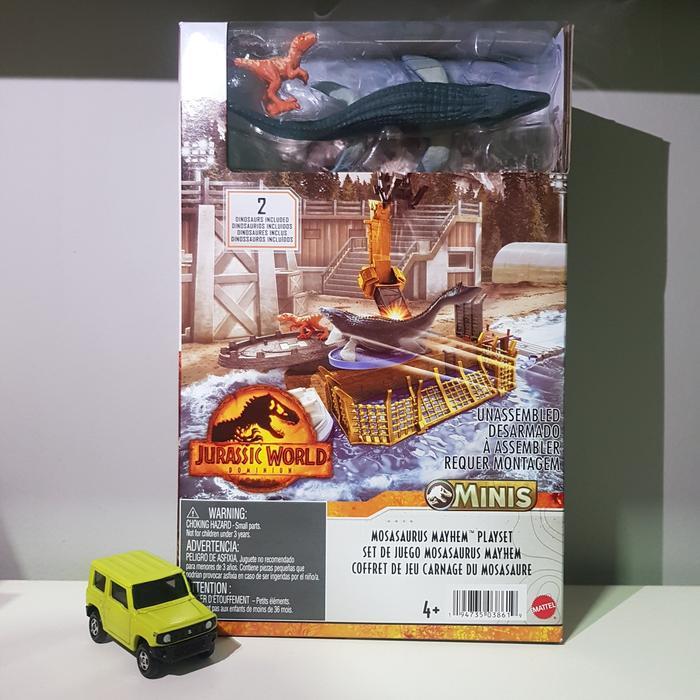 Jurassic World Dominion Minis Mosaurus Mayhem Playset Mattel Original