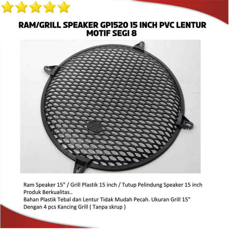 Ram Grill Tutup Pelindung Speaker 15" inch