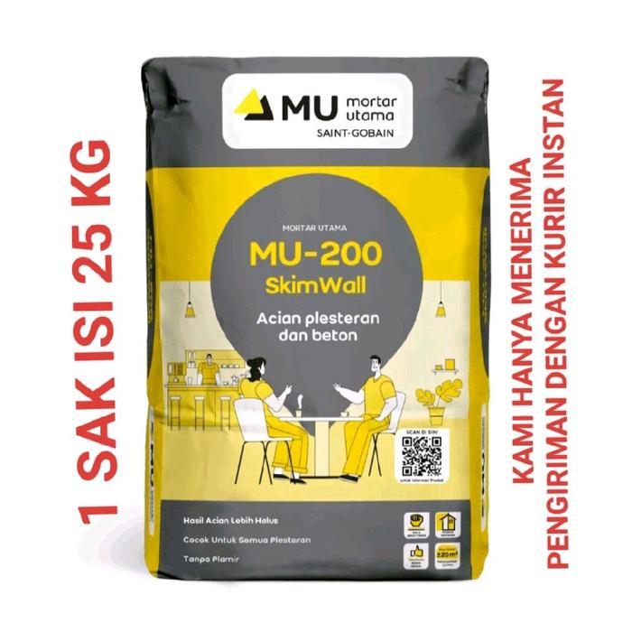 MU-200 SKIMWALL 25 KG SEMEN INSTAN ACIAN PLESTERAN DAN BETON