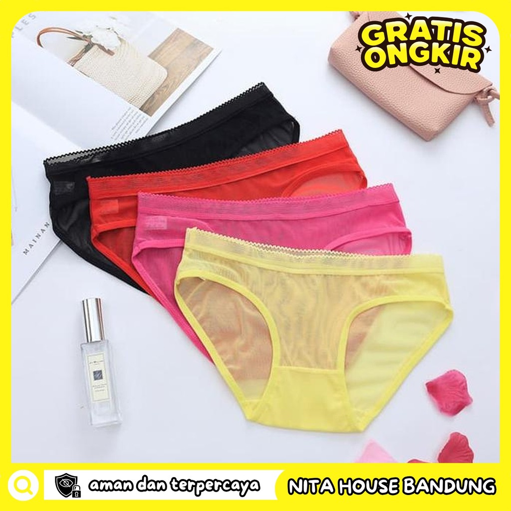 G STRING TRANSPARENT SEAMLESS THONGS LACE CELANA DALAM PRIVASI AMAN