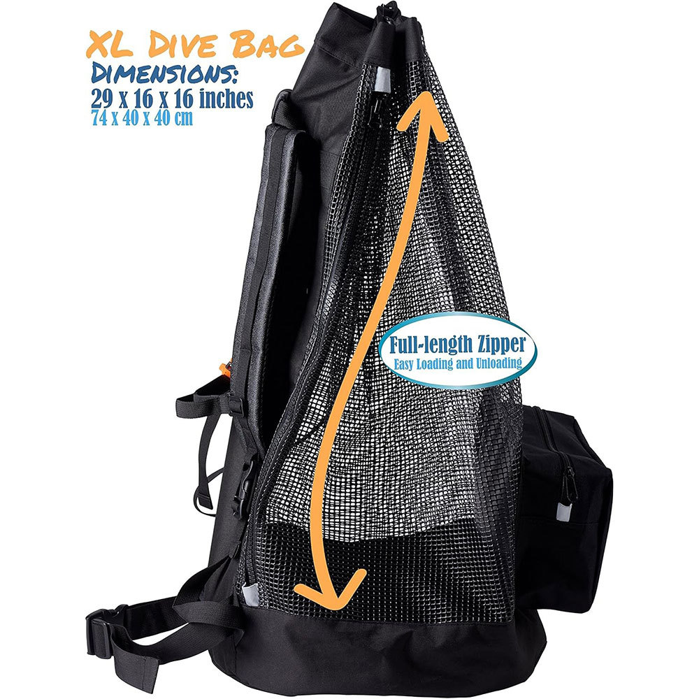 Scuba Diving Bag Mesh Travel Backpack for Scuba Diving and Snorkeling Gear Dry Bag Holds Mask Fins