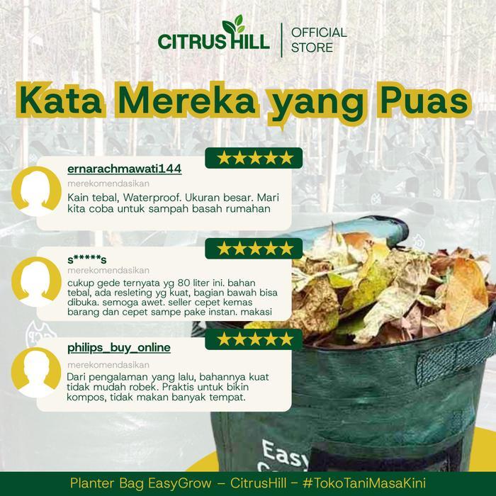 Compost Bag - Kompos Bag - Easy Grow - Pot Pupuk Kompos - 80Liter