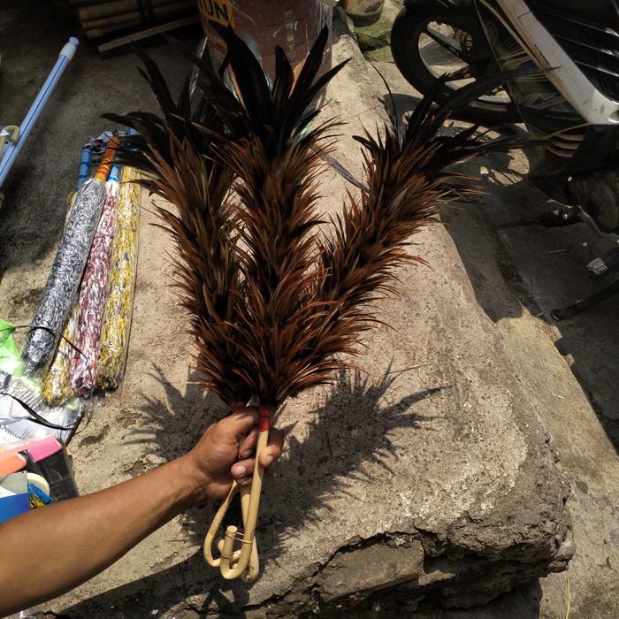 kemoceng bulu ayam jago