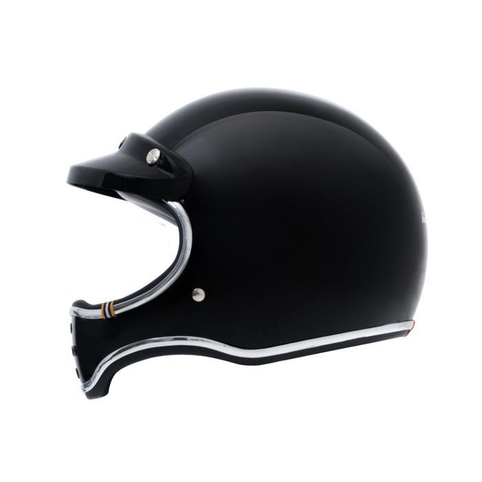 Howard Smith Bobber Retro Helm Full Face - Noir