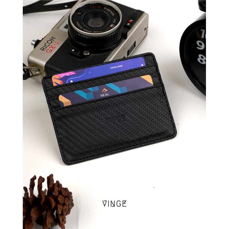 Eiger Wallet - Card Holder Dompet Kartu Carbon Premium 2 Sisi Elegan
