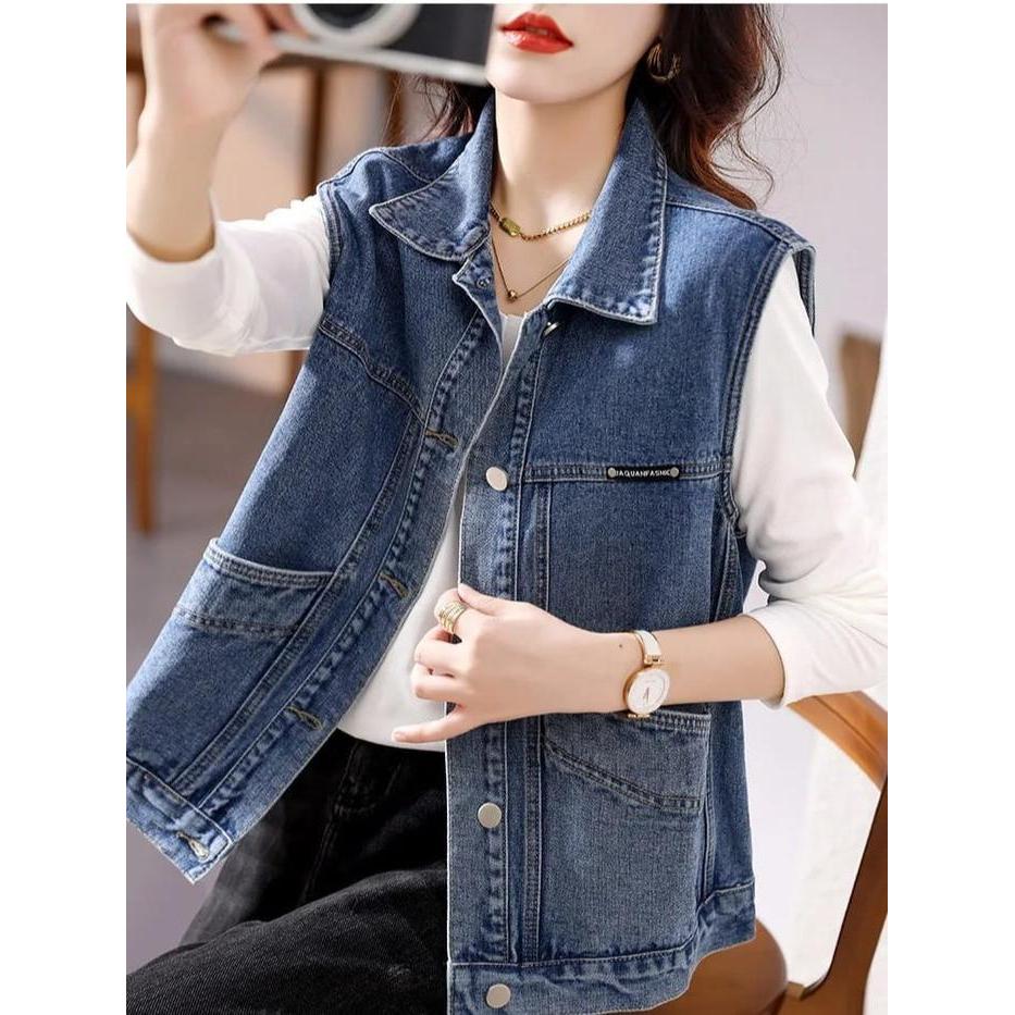 982-ROMPI JEANS WANITA/ROMPI WANITA/BLAZER JEANS WANITA Atasan Panjang
