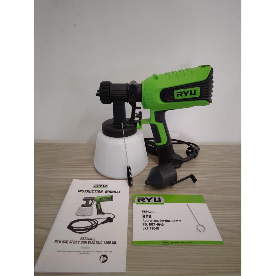 RYU RSE 800-2 450 WATT SPRAY GUN ELECTRIK ALAT SEMPROT CAT MINYAK DAN CAT TEMBOK