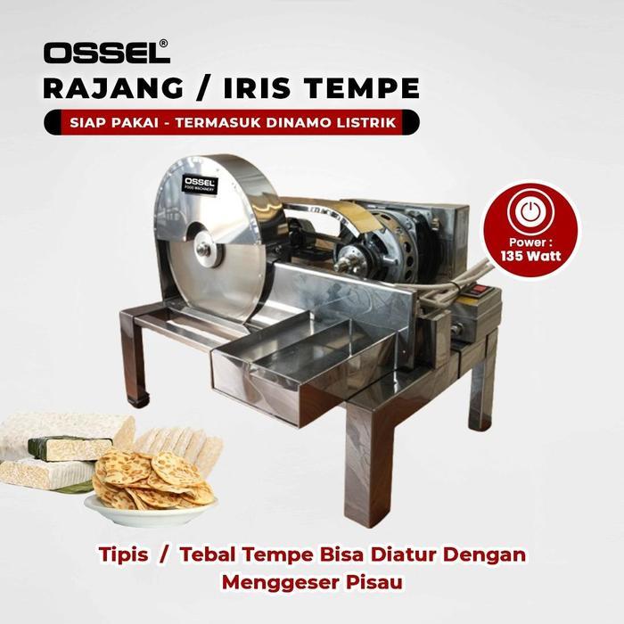 OSSEL Alat Pengiris Tempe Mesin Perajang Keripik Tempe Iris Tempe Serbaguna