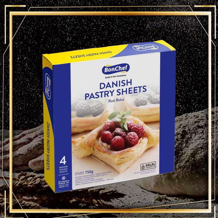 Bon Chef Mix Butter Individual Danish Pastry Sheet's 750gr