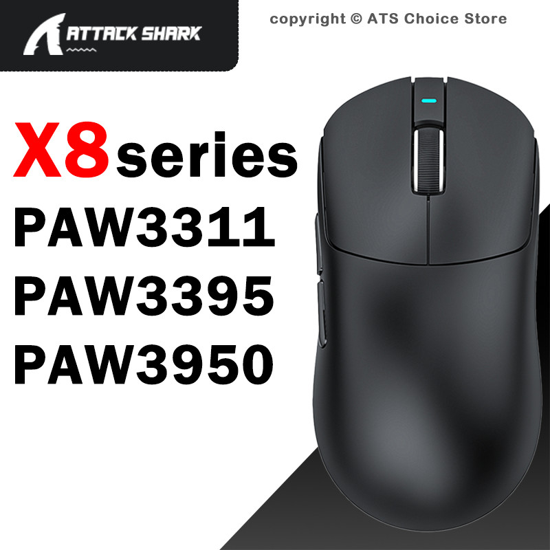 Attack Shark X8 Wireless Gaming Mouse X8Se X8 Plus X8 Pro X8 Ultra Large Battery Tri-E 8K 55G