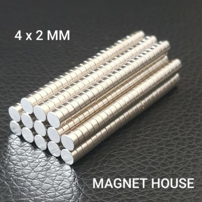 Magnet Neodymium Bulat Diameter 4X2 Mm 4X2Mm 4 X 2 Mm 4Mm X 2Mm