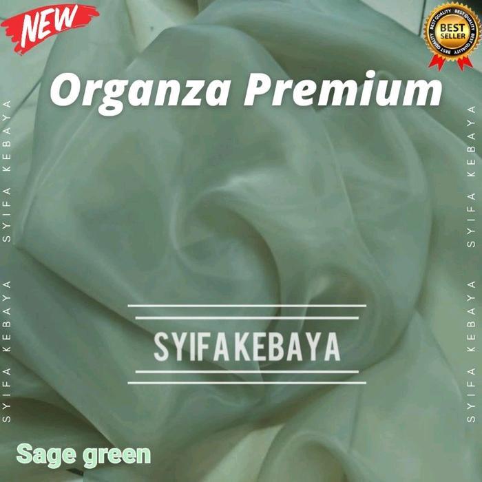 KAIN ORGANZA - Kain Organza Premium - Bahan/ Kain Organza Silk Polos Meteran