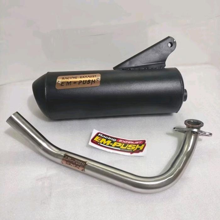 KnalpotEmpushRacingExhaustModel Regulasi MP7 2024 Leher 29, Honda Beat Scoopy Fi