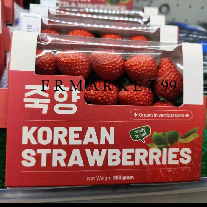 Strawberry Korea Fresh Premium / Buah Strawberry Korea Manis 250 gr