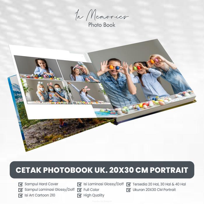 Cetak Photobook Ukuran 20x30 CM Portrait - Hardcover - Album Foto