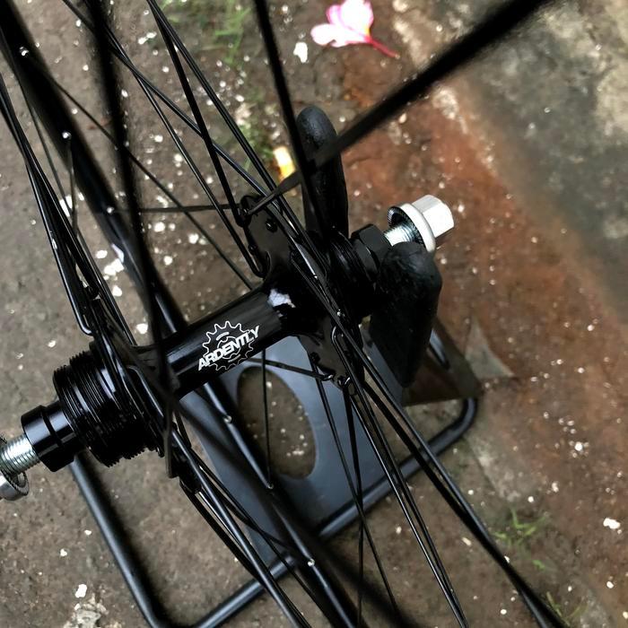 wheelset araya ks40 32 hole spoke aero pipih fixie sepasang
