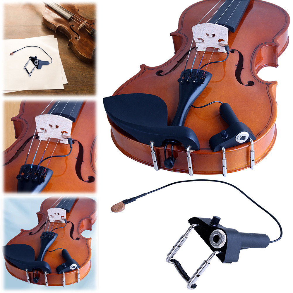 Pickup for Violin Electronic Organ Instant Authentic Acoustic Sound Violin Bridge Pickup Violin