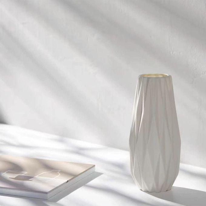 Vas Bunga Keramik Import Premium-White