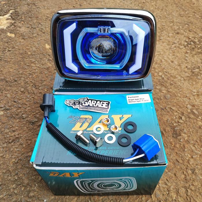 Lampu Depan Win Led Daymaker Biru Reflektor Depan Win 100 Led Win Tua Pnp Win Muda 3 Warna Sports
