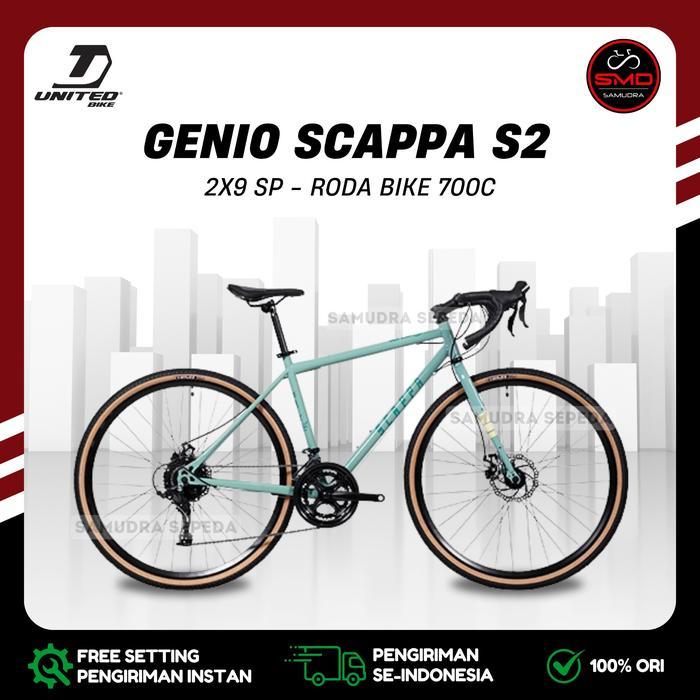 Sepeda Touring Gunung MTB Hybrid Genio Scappa GX // Genio Scappa S2 Alloy Murah BDG - S2 Blue, INSTA